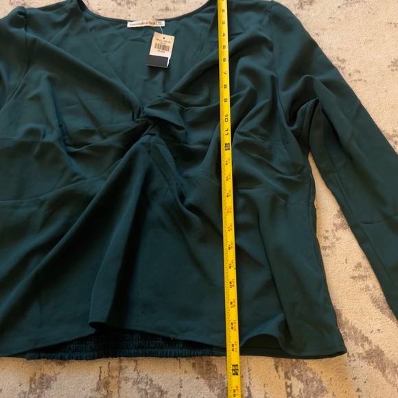 Abercrombie & Fitch Green Blouse XXL NWT - Picture 2 of 5